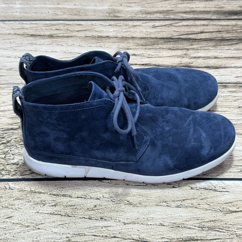 UGG Australia Freamon Chukka Boots Mens 13 Blue Suede Casual 1007645